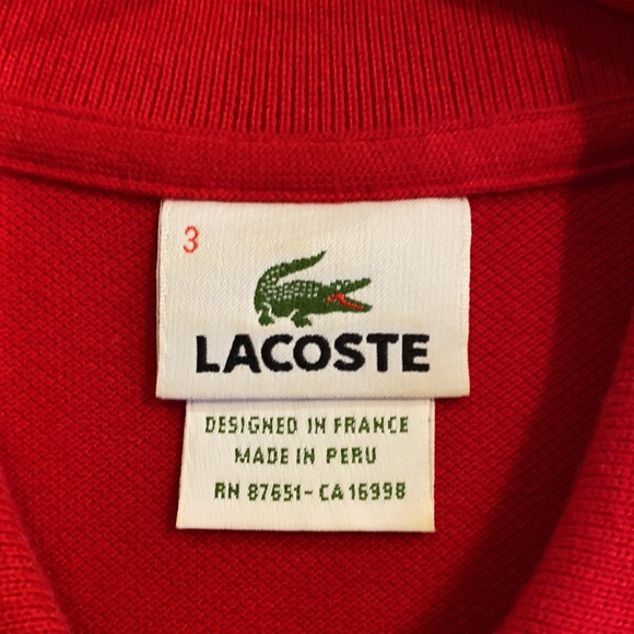 Lacoste Polo Red - Picture 4 of 6